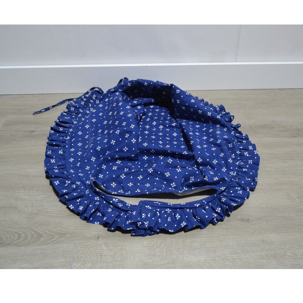 Longaberger Liner For a Basket Blue with White Flowers